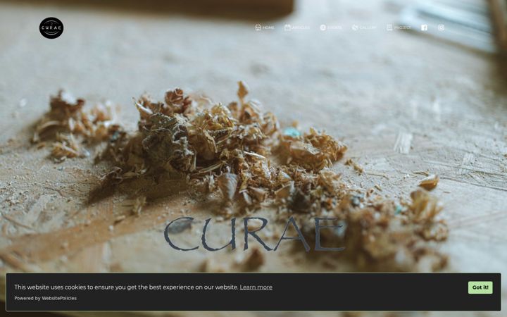 Screenshot of curae-crafts.com