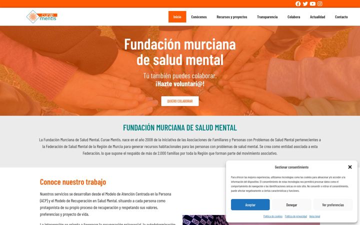 Screenshot of curaementis.com
