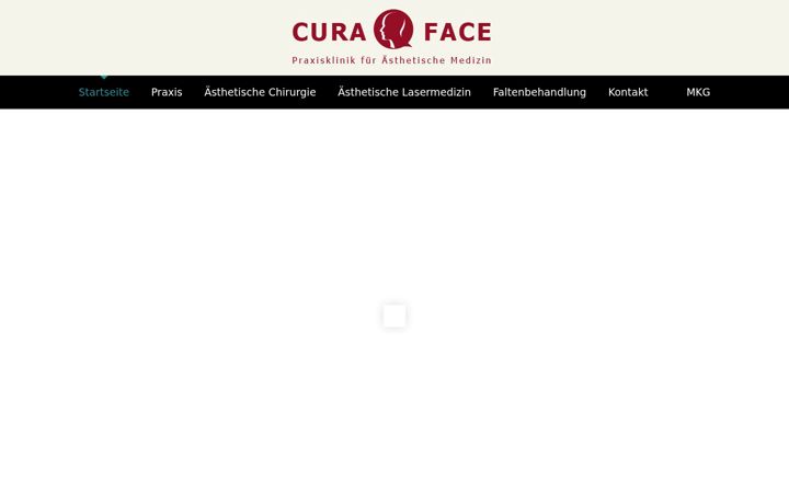 Screenshot of curaface.de