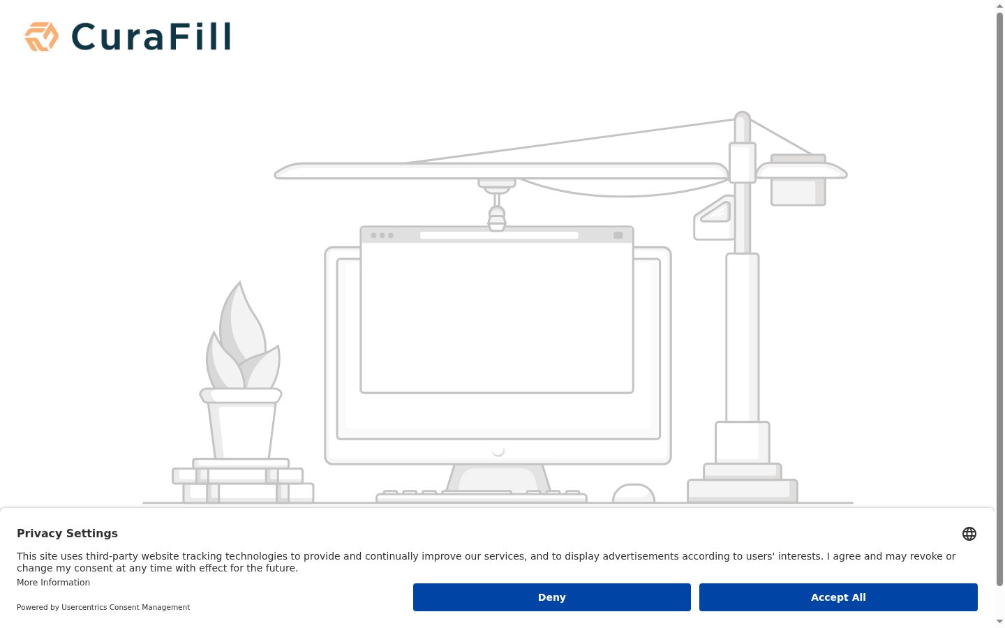 Screenshot του banner συγκατάθεσης που εμφανίστηκε πριν από οποιαδήποτε αλληλεπίδραση