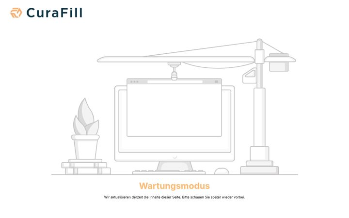 Screenshot of curafill.de