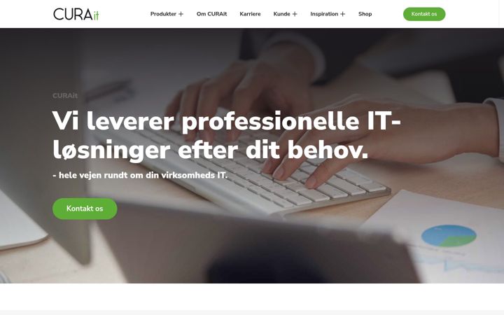 Screenshot of curait.dk