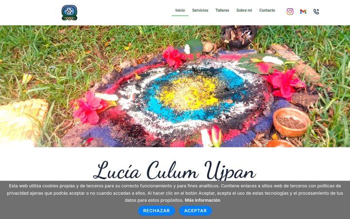 Screenshot of curanderaindigenamaya.com