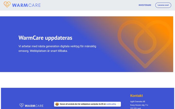 Screenshot of curando.se