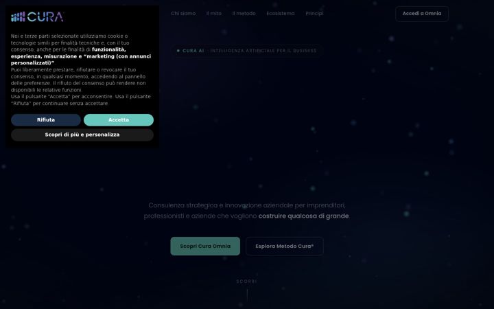 Screenshot of curaomnia.com