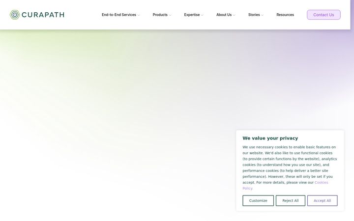 Screenshot of curapath.com
