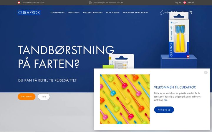 Screenshot of curaprox.com