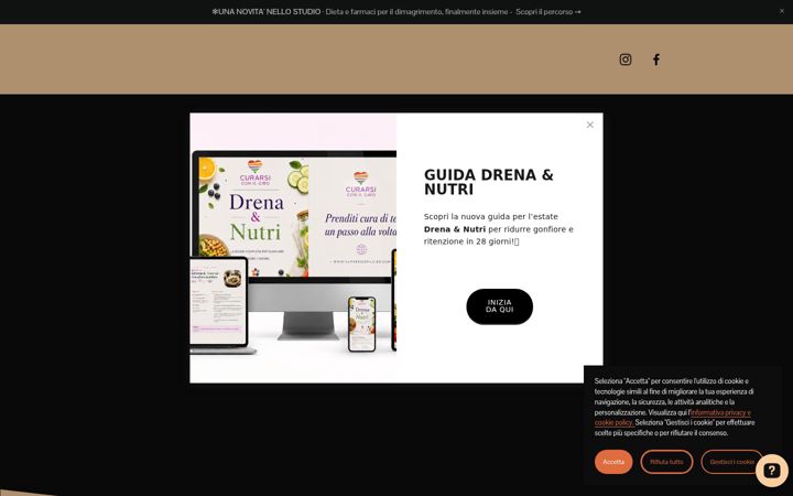 Screenshot of curarsiconilcibo.com