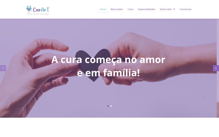 Screenshot of curart.pt