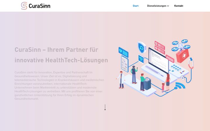 Screenshot ta' curasinn.de