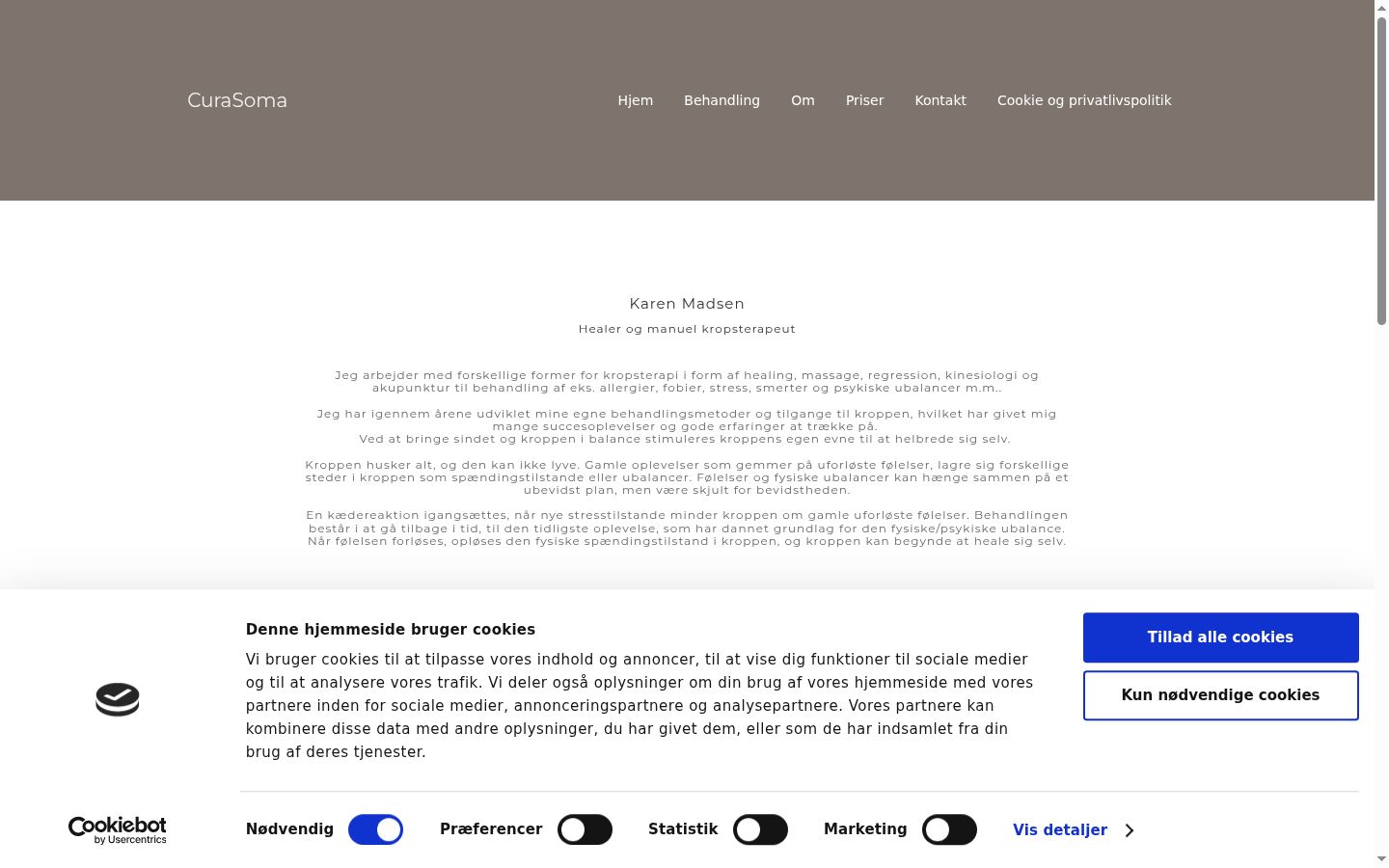 Screenshot tal-banner tal-kunsens muri qabel kwalunkwe interazzjoni