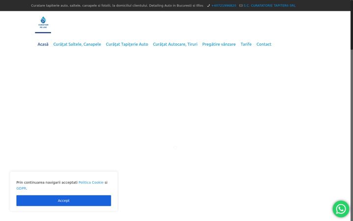 Screenshot of curatampeloc.ro
