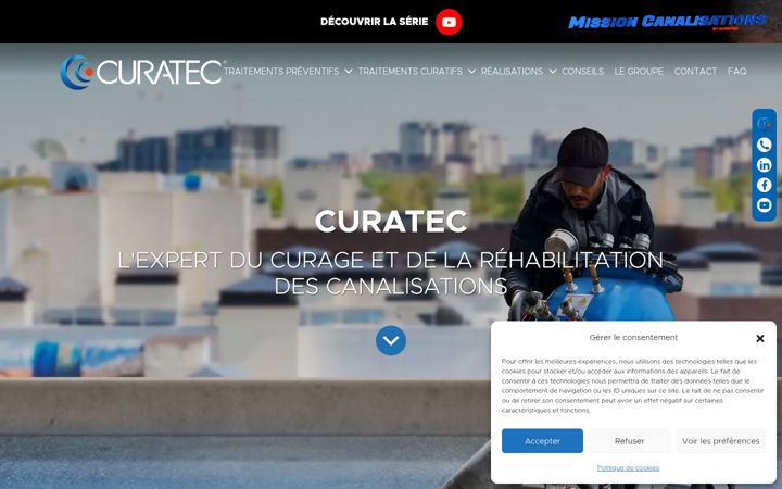 Képernyőkép: curatec.fr