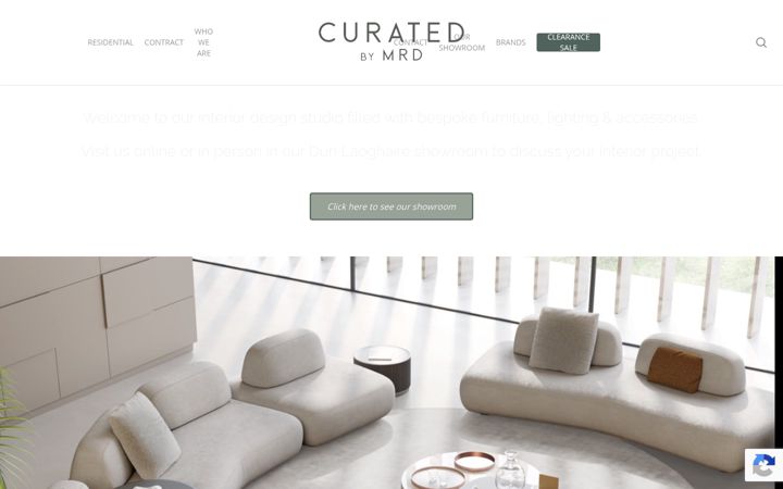 Screenshot of curated.ie