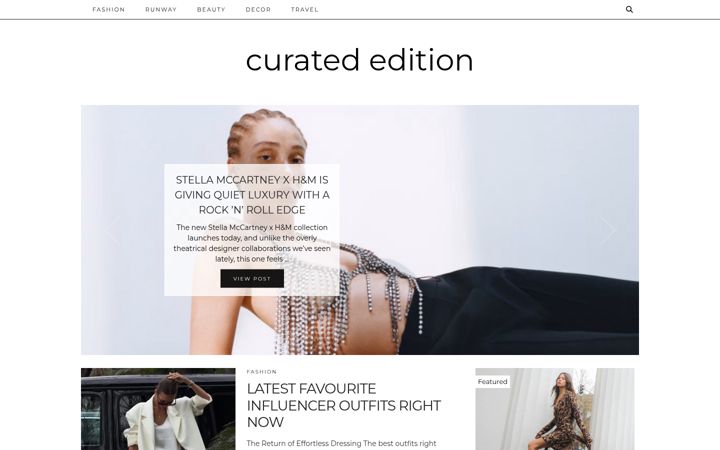 Screenshot of curatedition.ca