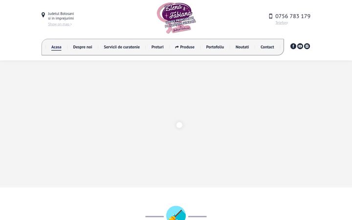 Screenshot of curatenie-botosani.ro