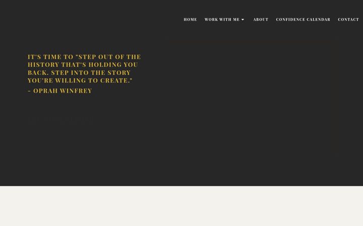 Screenshot of curatingconfidence.com
