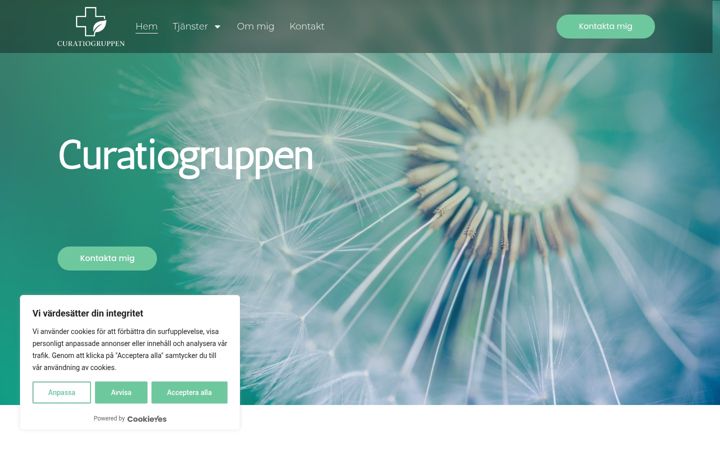 Screenshot of curatiogruppen.se