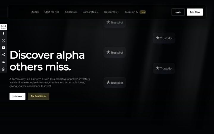 Screenshot of curationcorp.com