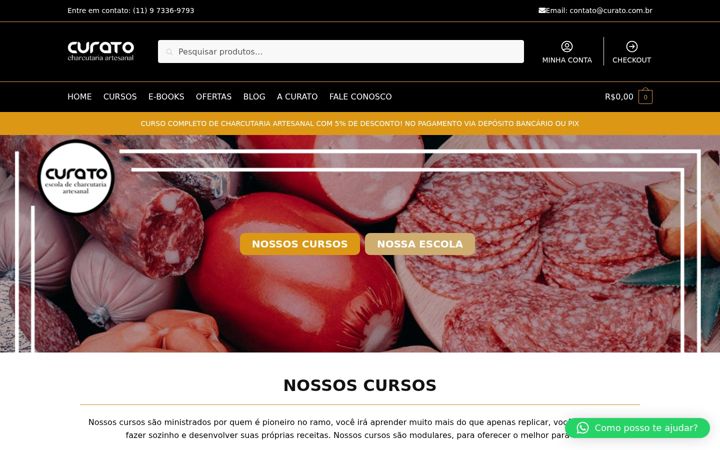 Screenshot ta' curato.com.br