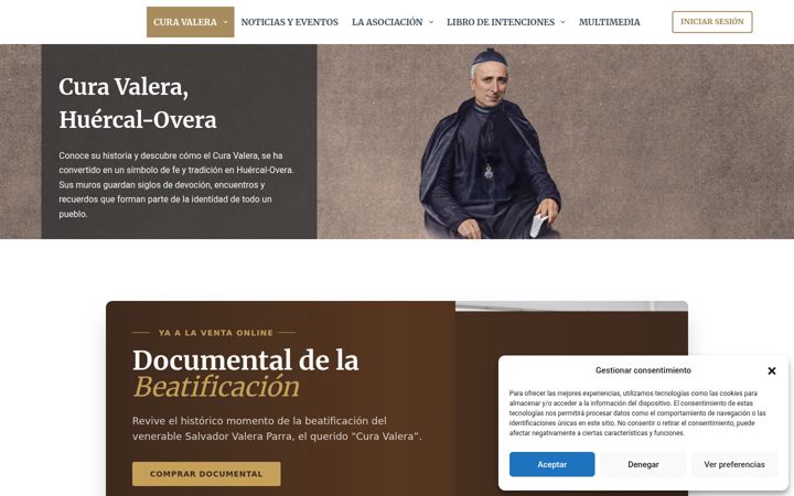 Screenshot of curavalera.com