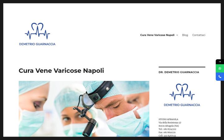 Screenshot of curavenevaricose.com