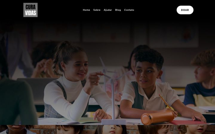Screenshot of curavidas.com.br