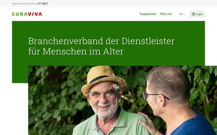 Screenshot of curaviva.ch