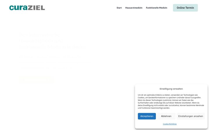 Screenshot of curaziel.de