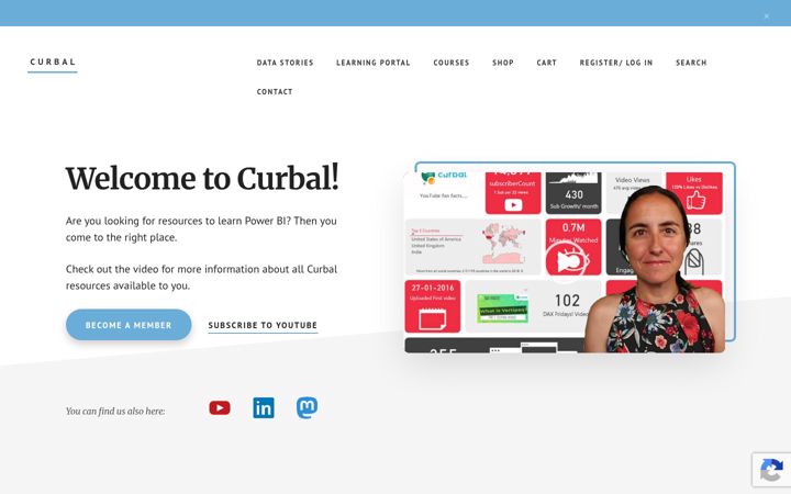 Screenshot of curbal.com