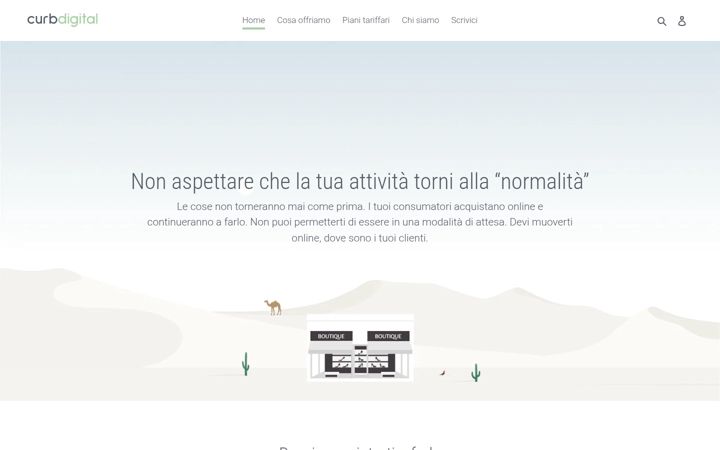 Screenshot of curbdigital.it