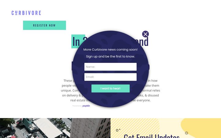 Screenshot of curbivore.co