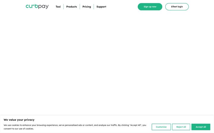 Screenshot von curbpay.co.uk