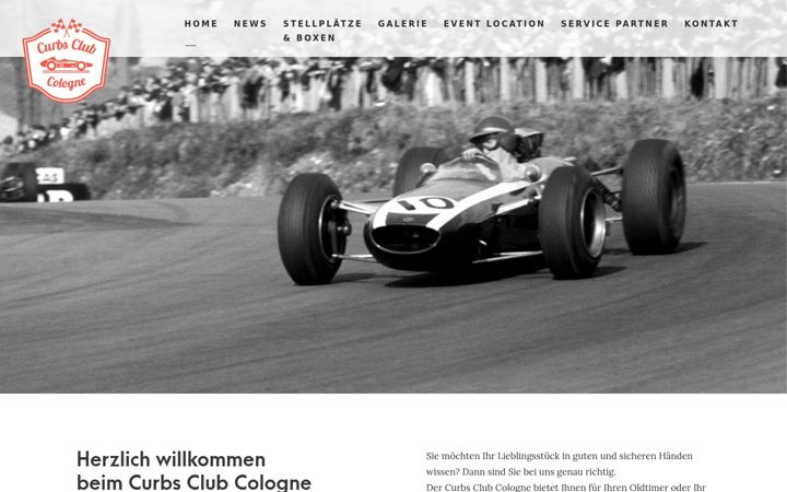 Screenshot von curbs-club.de