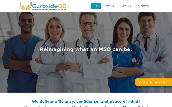 Screenshot of curbsideqd.com