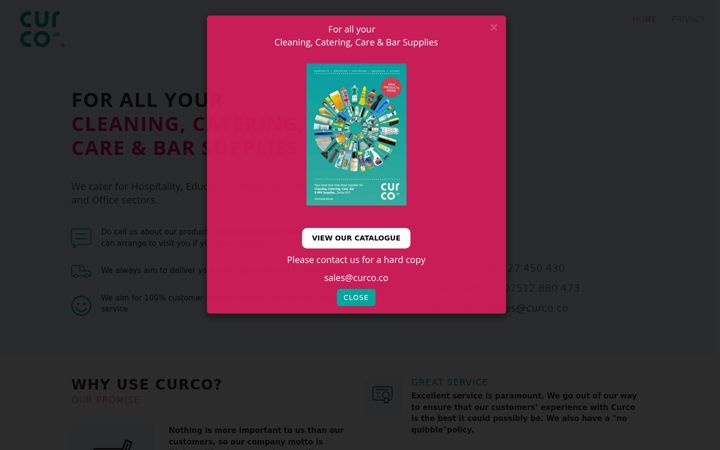 Screenshot of curco.co
