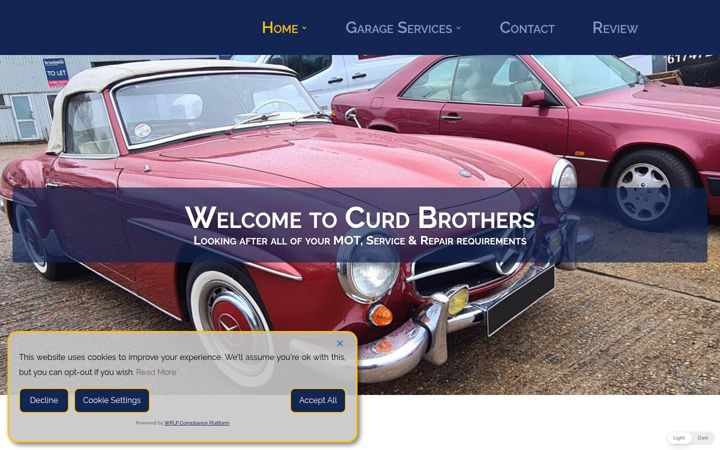 Screenshot of curdbros.co.uk