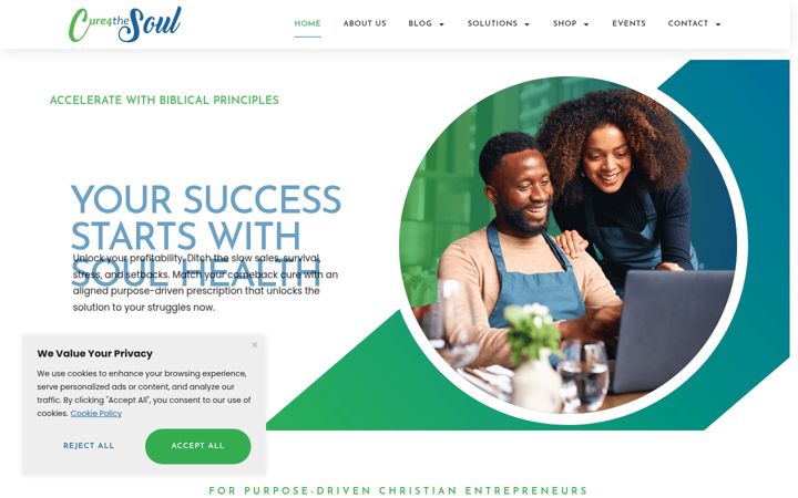 Screenshot of cure4thesoul.com