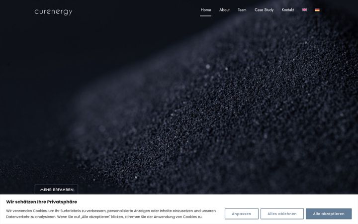 Screenshot of curenergy.de