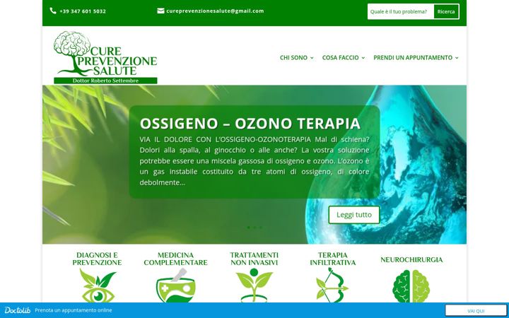 Screenshot of cureprevenzionesalute.it