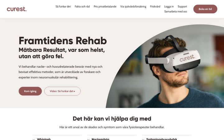 Screenshot of curest.se