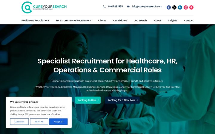 Screenshot of cureyoursearch.com