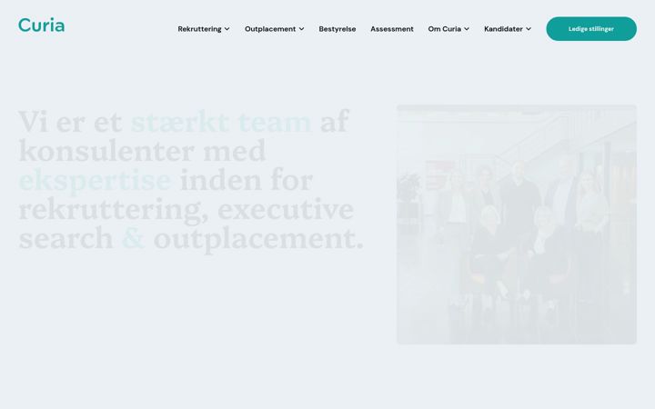 Screenshot di curia.dk