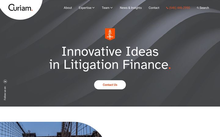 Screenshot of curiam.com