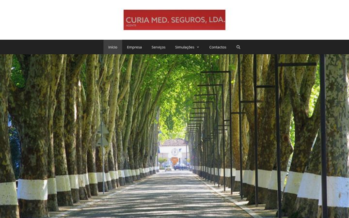 Screenshot of curiaseguros.pt