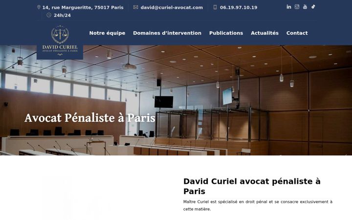 Képernyőkép: curiel-avocat-penaliste-paris.fr