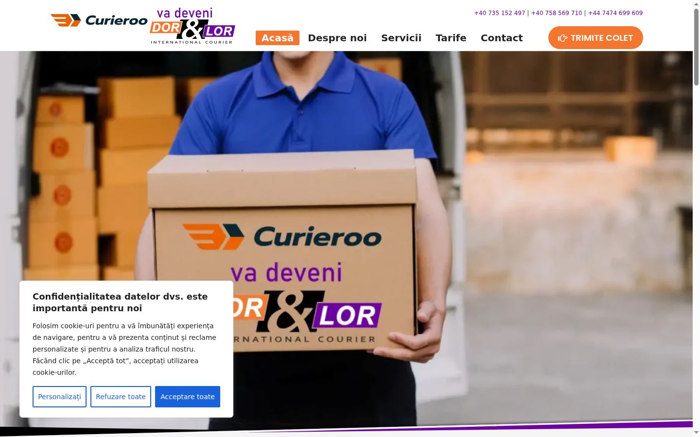 Screenshot tal-banner tal-kunsens muri qabel kwalunkwe interazzjoni