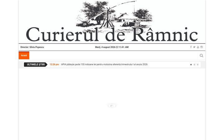 Screenshot of curierulderamnic.ro