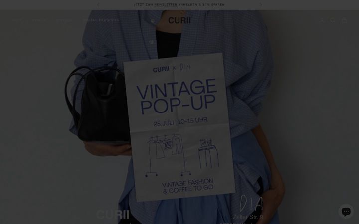 Skærmbillede af curiivintage.de