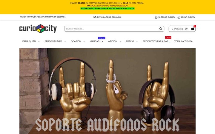 Screenshot του curiocity.com.co